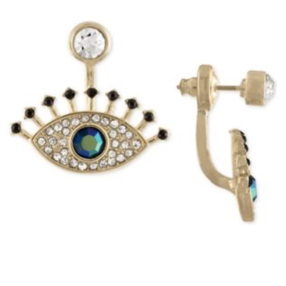 Rachel Rachel Roy Gold Multi-Stone Eye Earrings